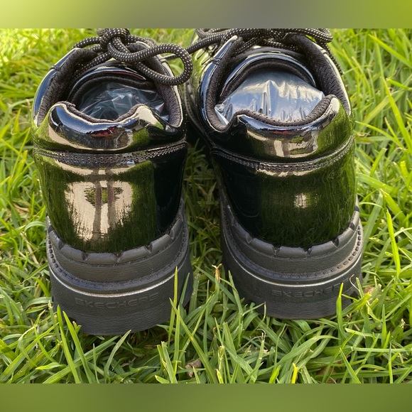 Skechers Women's Black Heritage Boot Size 10 Air Cooled Memory Foam Shoes - Picture 5 of 9